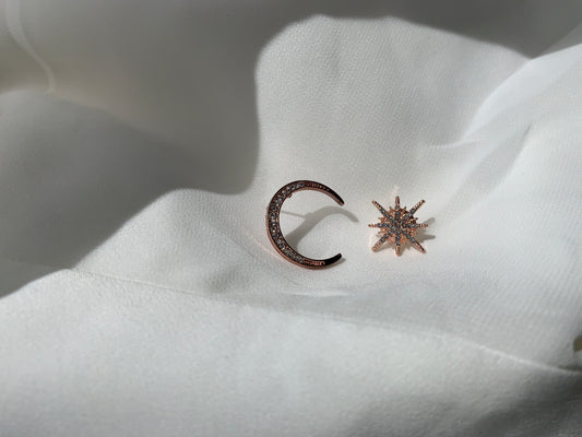 Sliver of a moon earring